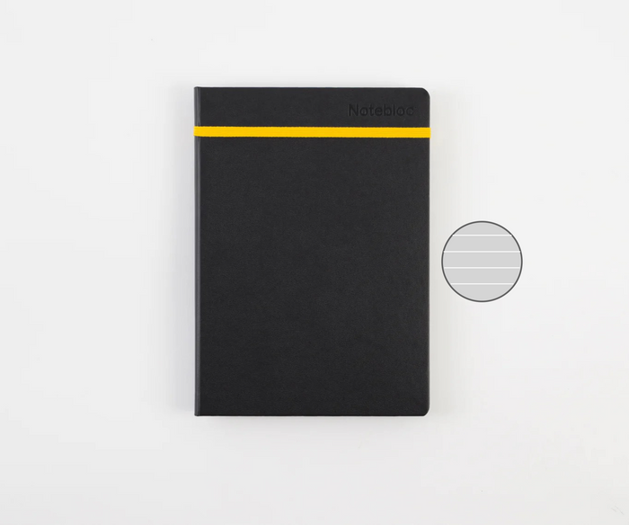 A5 Yellow Hardcover - Líneas